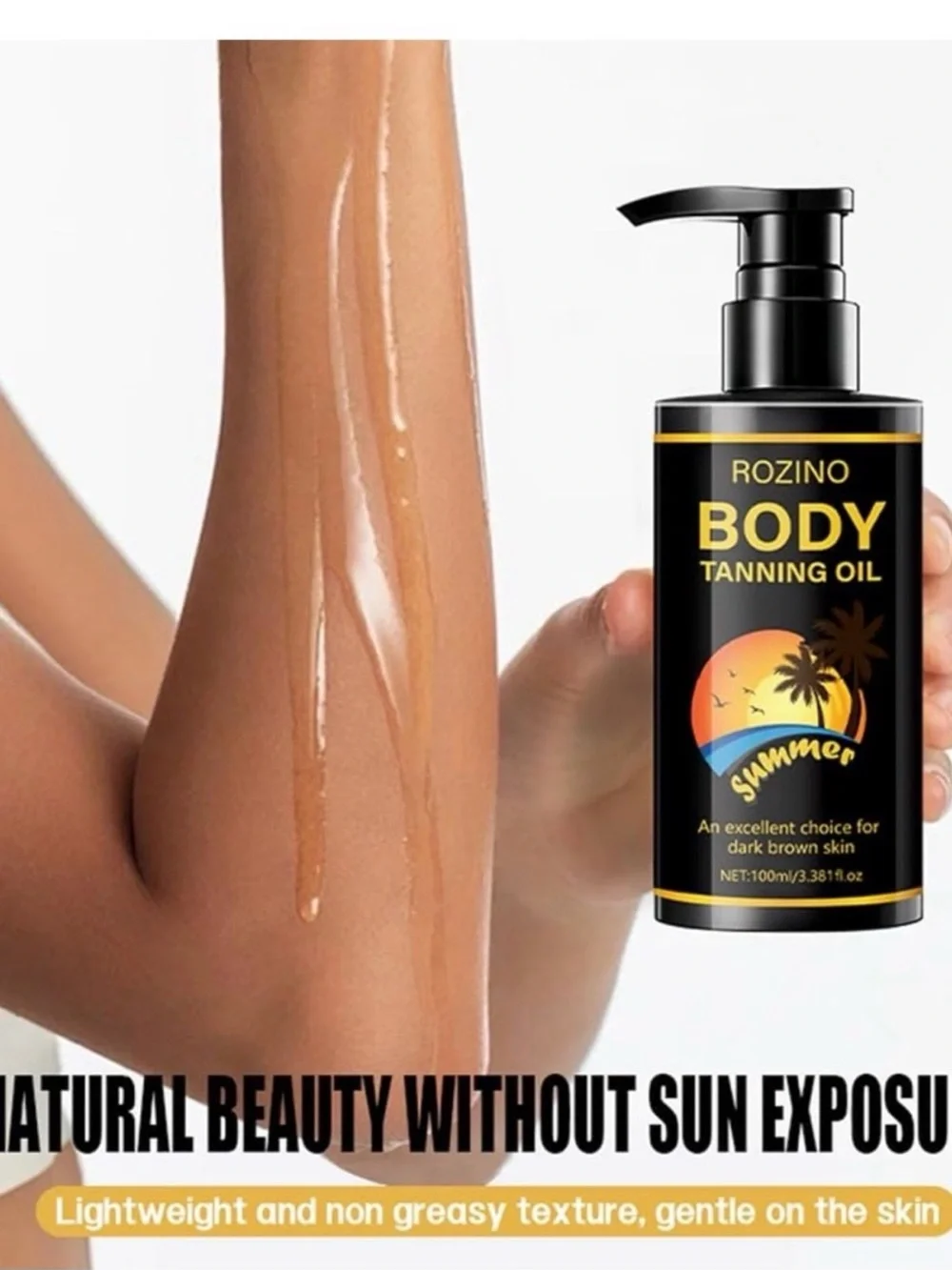 ROZINO Hydrating Clear Tanning Oil Outdoor Face/Body 100ml